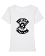 Stronger than All Black Tricou mânecă scurtă guler larg fitted Damă Expresser