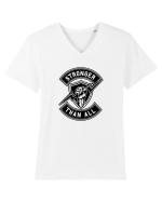 Stronger than All Black Tricou mânecă scurtă guler V Bărbat Presenter