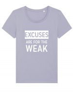 EXCUSES Tricou mânecă scurtă guler larg fitted Damă Expresser