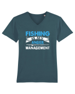 FISHING Tricou mânecă scurtă guler V Bărbat Presenter