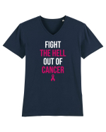 CANCER FIGHTING Tricou mânecă scurtă guler V Bărbat Presenter