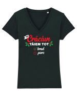 De Craciun Tricou mânecă scurtă guler V Damă Evoker