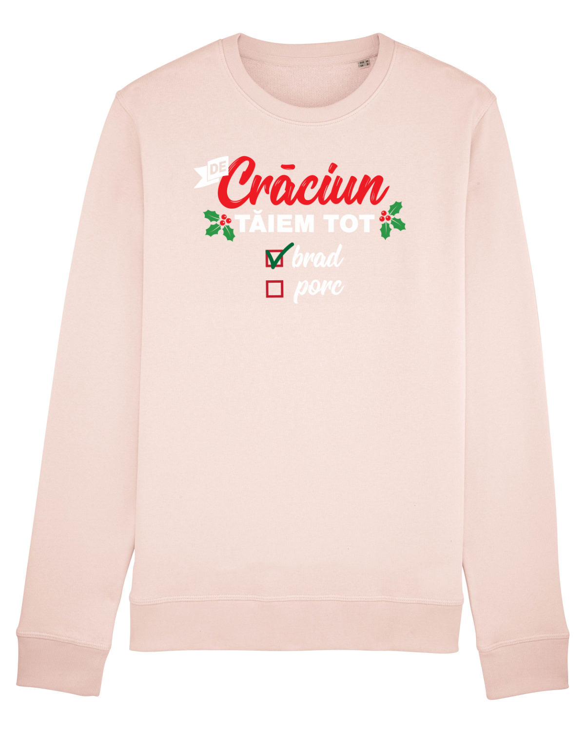 Bluză mânecă lungă Unisex Rise Candy Pink