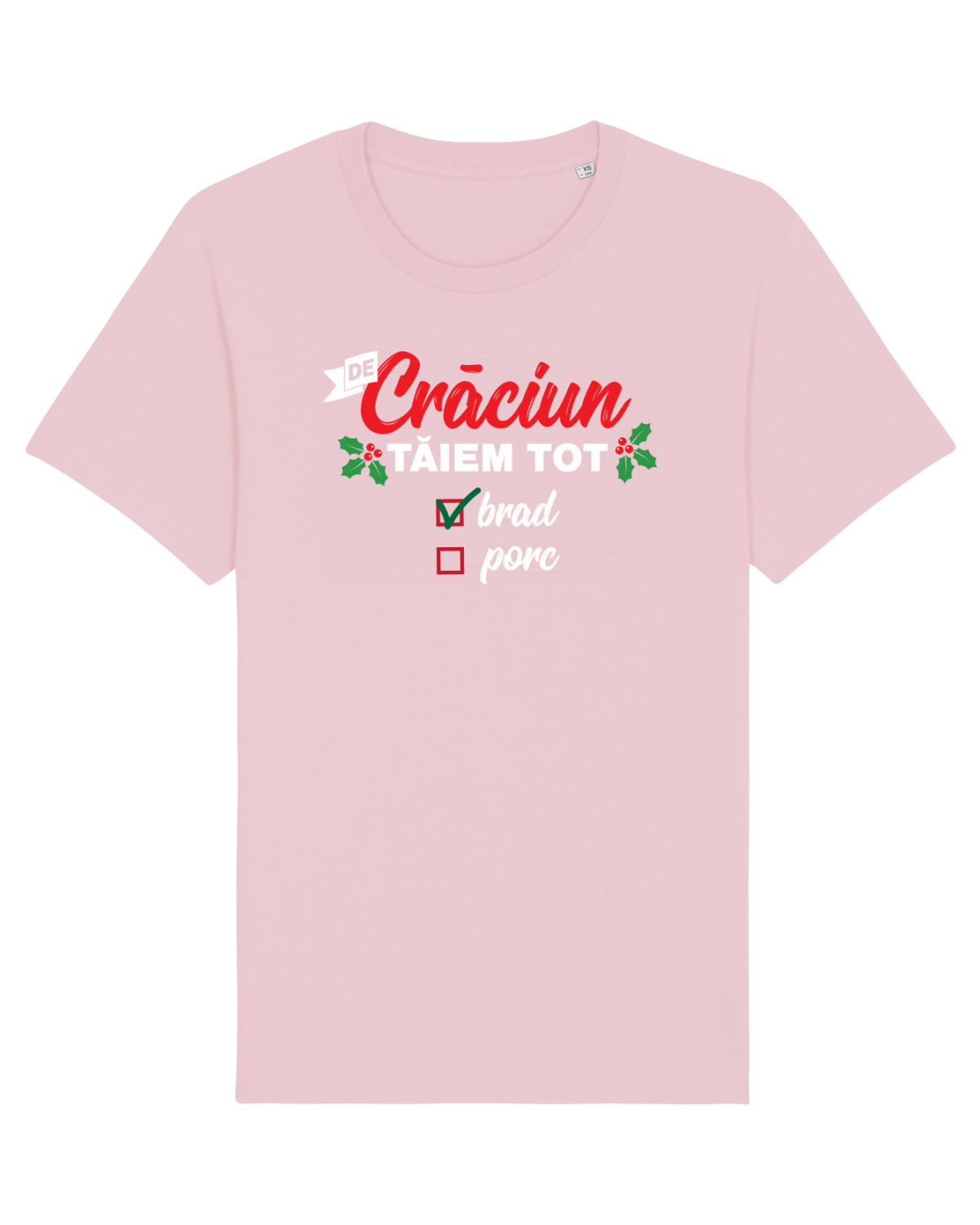 Tricou mânecă scurtă Unisex Rocker Cotton Pink