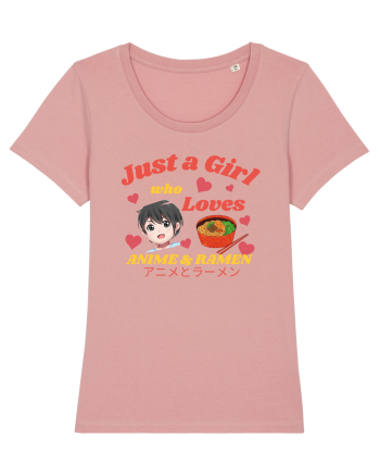Just A Girl Who Loves Anime And Ramen Canyon Pink