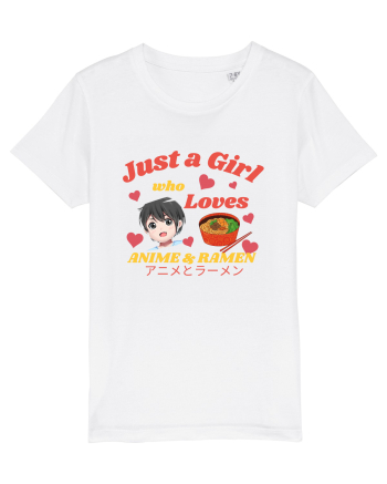 Just A Girl Who Loves Anime And Ramen White