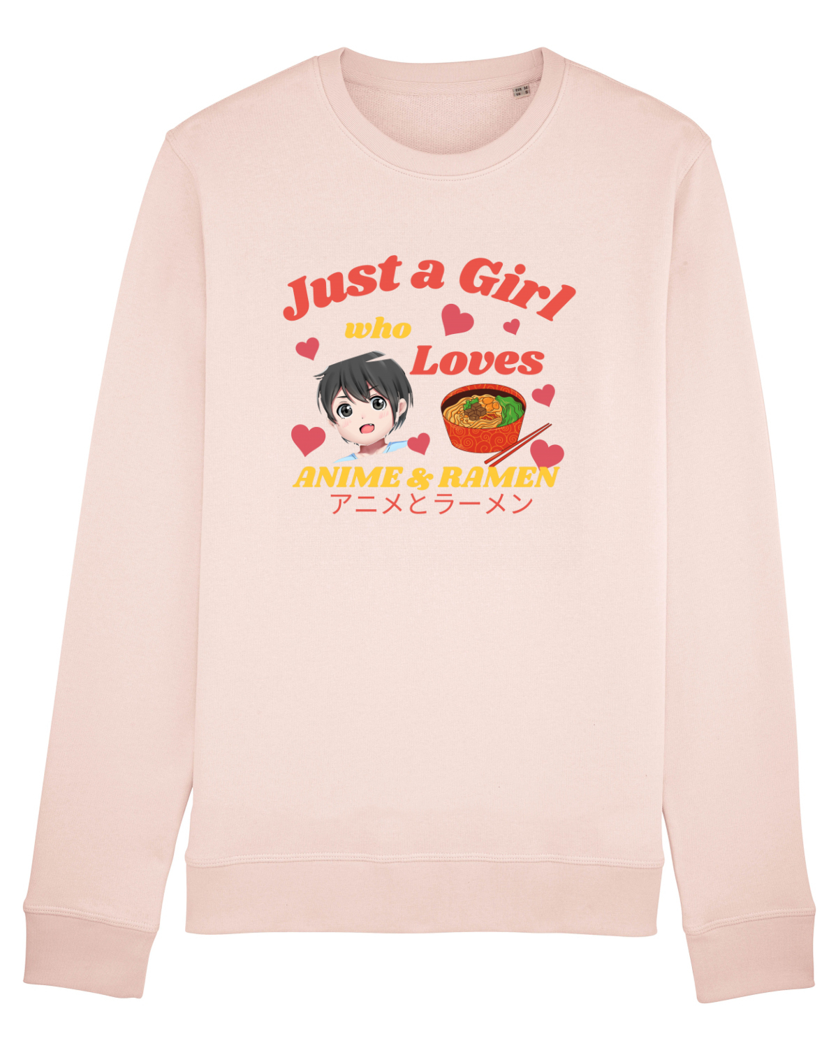 Bluză mânecă lungă Unisex Rise Candy Pink