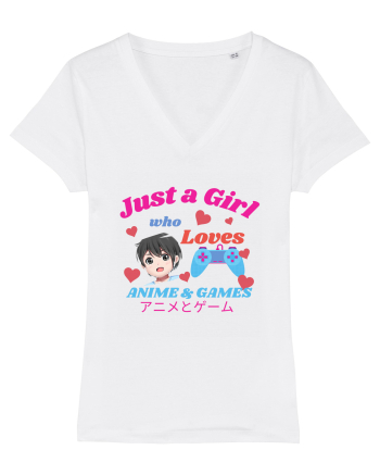 Just A Girl Who Loves Anime And Games White