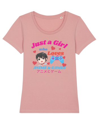 Just A Girl Who Loves Anime And Games Canyon Pink
