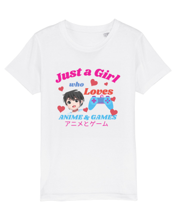 Just A Girl Who Loves Anime And Games White