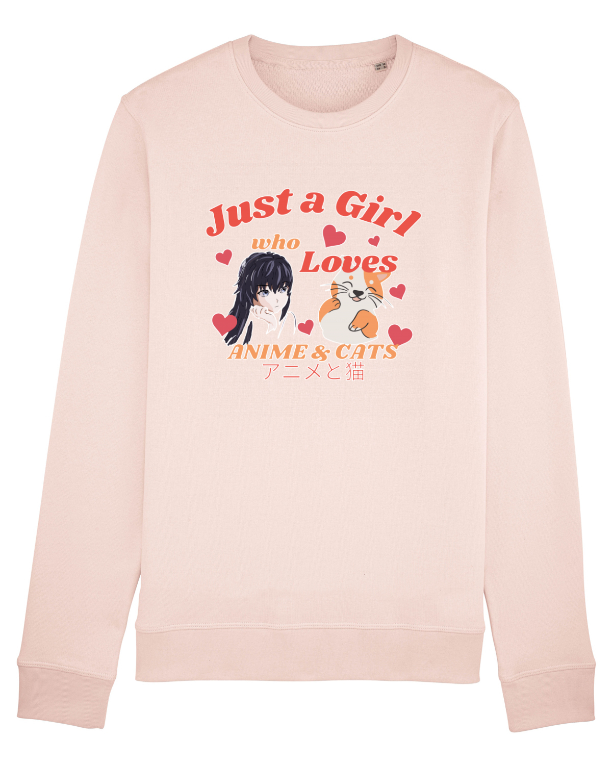 Bluză mânecă lungă Unisex Rise Candy Pink