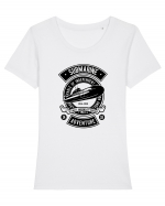 Submarine Adventure Black Tricou mânecă scurtă guler larg fitted Damă Expresser