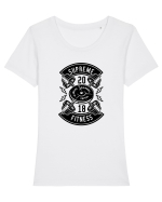 Supreme Fitness Gym Black Tricou mânecă scurtă guler larg fitted Damă Expresser