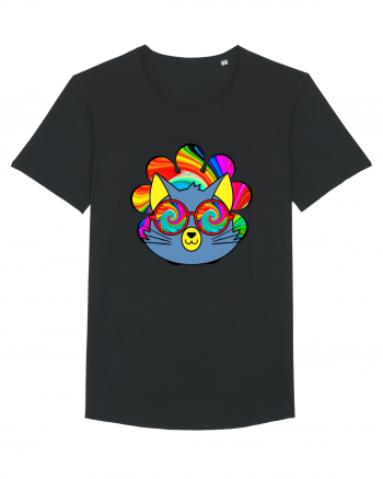 Psychedelic Cat Black