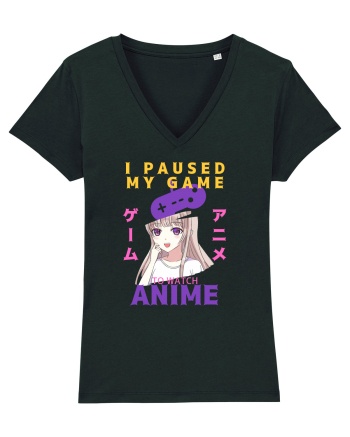 I Paused My Game To Watch Anime Black