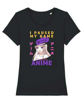 I Paused My Game To Watch Anime Black