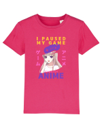 I Paused My Game To Watch Anime Tricou mânecă scurtă  Copii Mini Creator