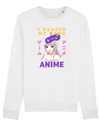 I Paused My Game To Watch Anime White
