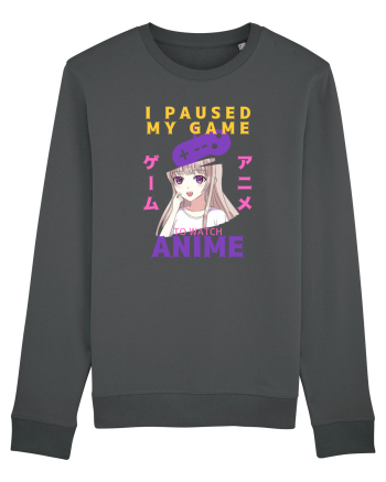I Paused My Game To Watch Anime Anthracite