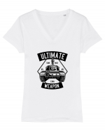 Ultimate Weapon Tank Black Tricou mânecă scurtă guler V Damă Evoker