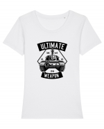 Ultimate Weapon Tank Black Tricou mânecă scurtă guler larg fitted Damă Expresser