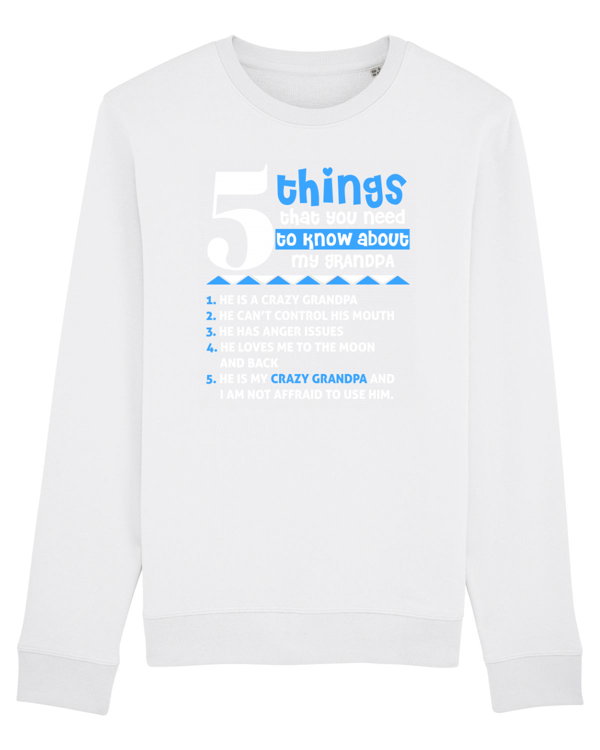 Bluză mânecă lungă Unisex Rise White