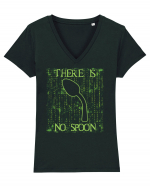 There is no spoon - Pentru fanii Matrix Tricou mânecă scurtă guler V Damă Evoker