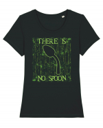 There is no spoon - Pentru fanii Matrix Tricou mânecă scurtă guler larg fitted Damă Expresser