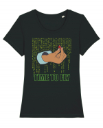 Time to fly - Pentru fanii Matrix Tricou mânecă scurtă guler larg fitted Damă Expresser