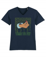 Time to fly - Pentru fanii Matrix Tricou mânecă scurtă guler V Bărbat Presenter