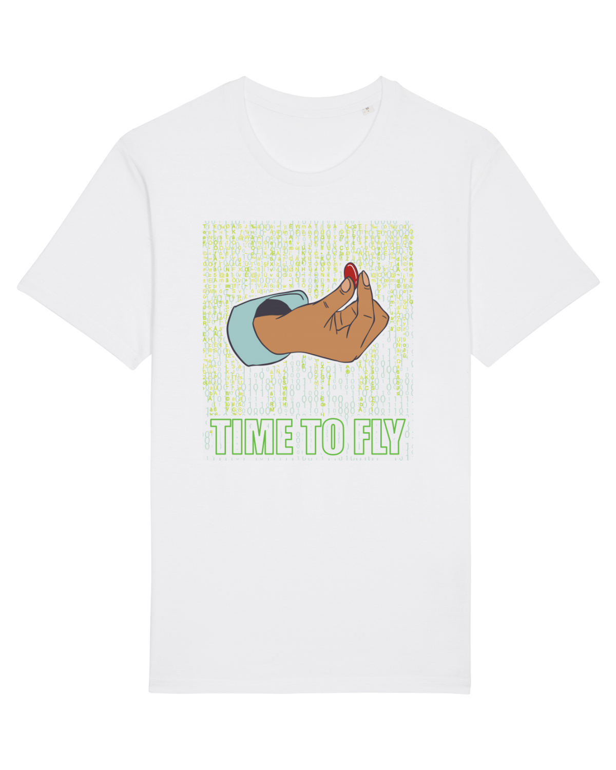Tricou mânecă scurtă Unisex Rocker White