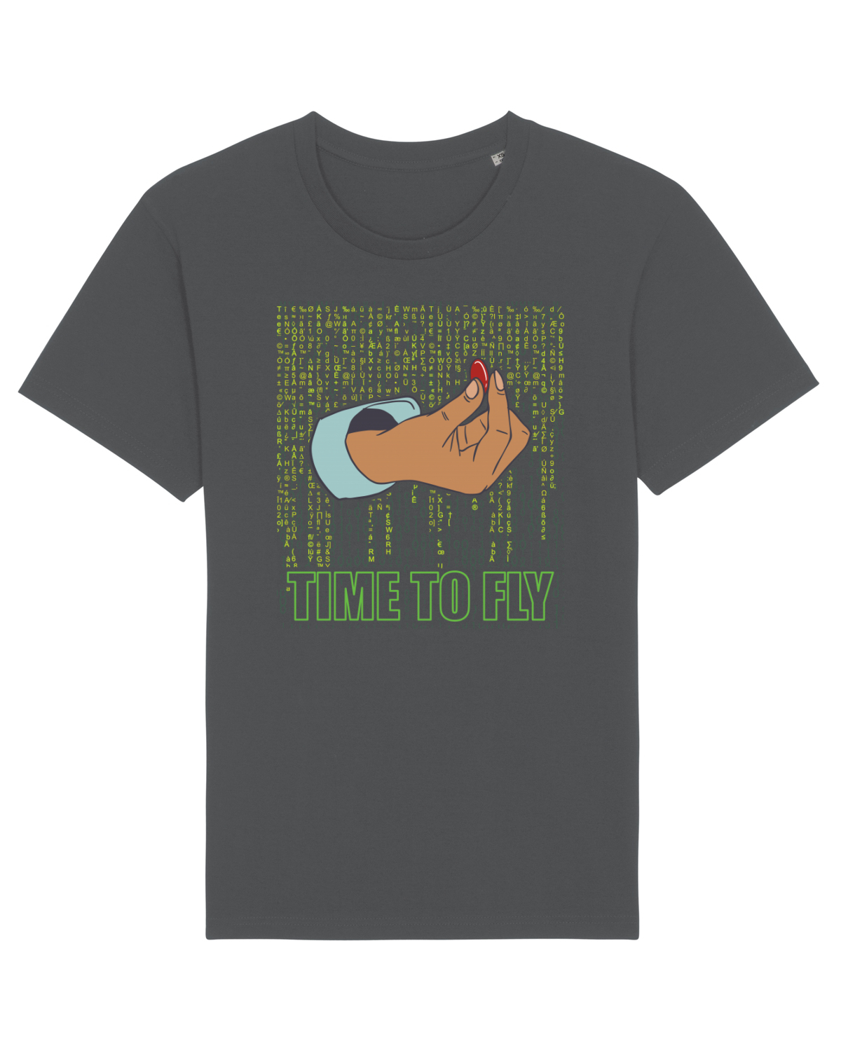 Tricou mânecă scurtă Unisex Rocker Anthracite