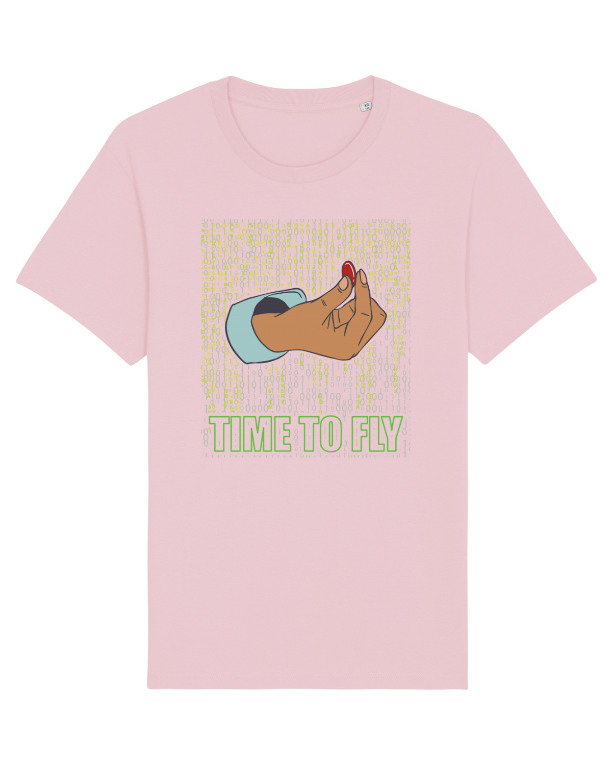 Tricou mânecă scurtă Unisex Rocker Cotton Pink