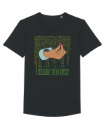 Time to fly - Pentru fanii Matrix Tricou mânecă scurtă guler larg Bărbat Skater