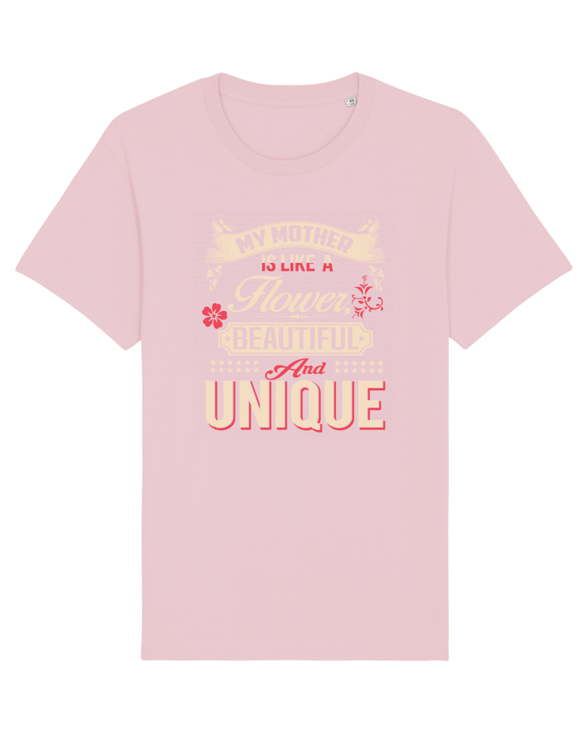 Tricou mânecă scurtă Unisex Rocker Cotton Pink