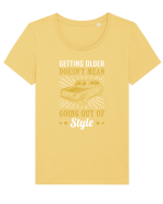 STYLE CAR Tricou mânecă scurtă guler larg fitted Damă Expresser