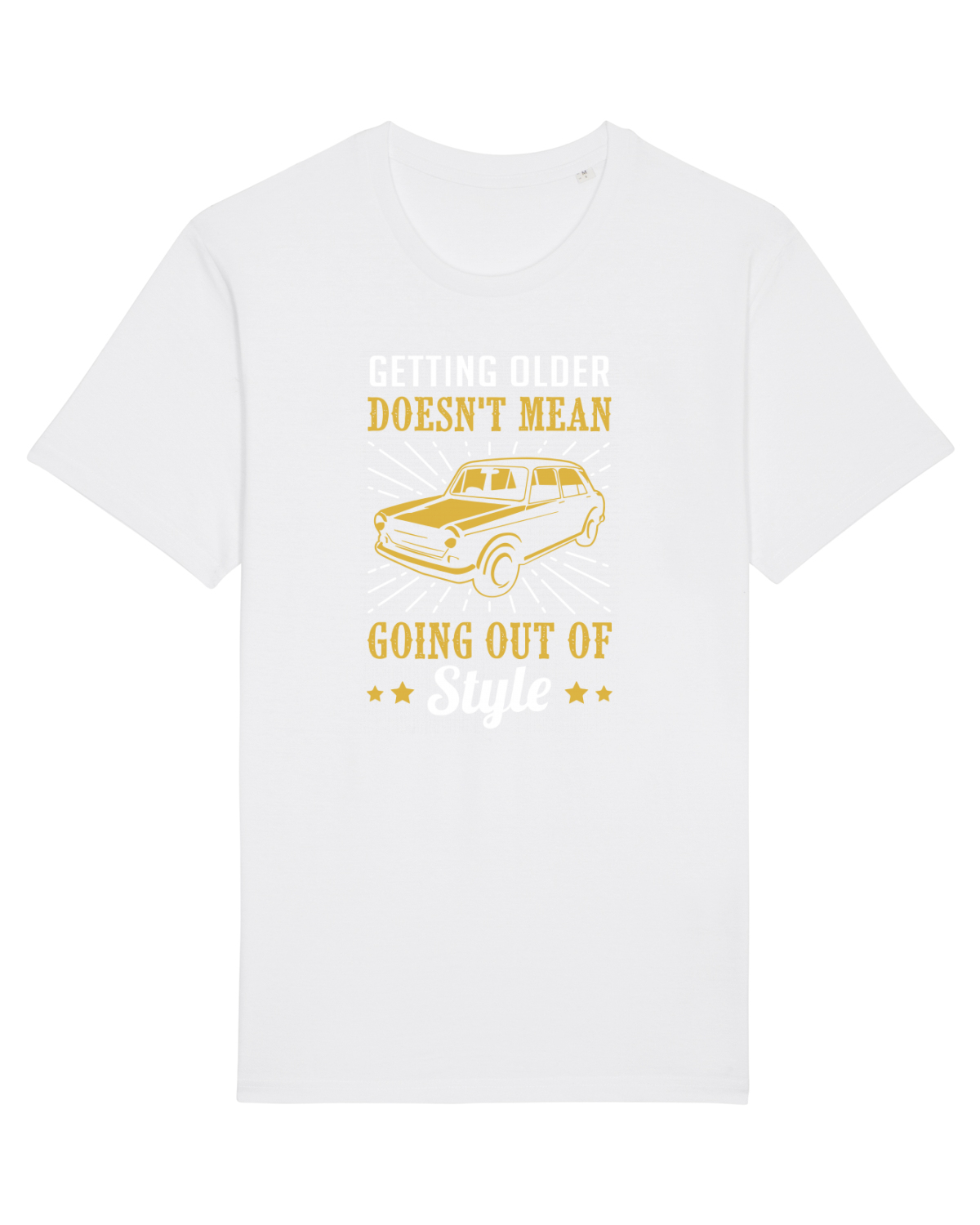 Tricou mânecă scurtă Unisex Rocker White