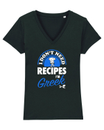 GREEK Tricou mânecă scurtă guler V Damă Evoker
