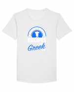 GREEK Tricou mânecă scurtă guler larg Bărbat Skater