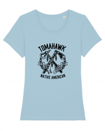 Tomahawk Native American Black Sky Blue