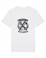 Tomahawk Native American Black Tricou mânecă scurtă Unisex Rocker