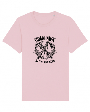 Tomahawk Native American Black Cotton Pink