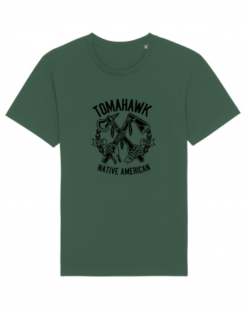 Tomahawk Native American Black Bottle Green