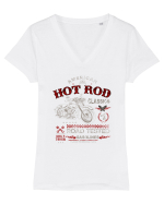 MOTORCYCLE Tricou mânecă scurtă guler V Damă Evoker