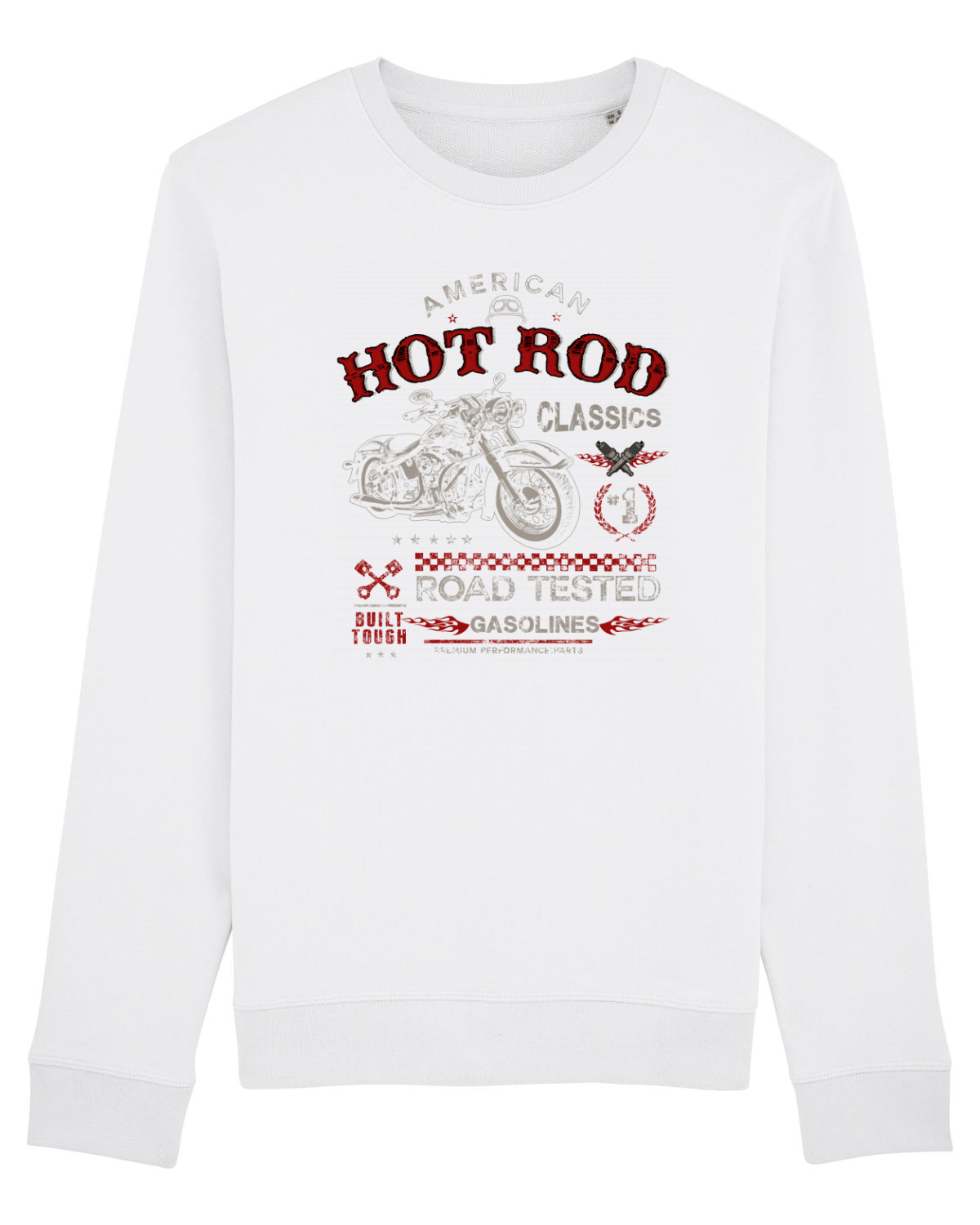 Bluză mânecă lungă Unisex Rise White