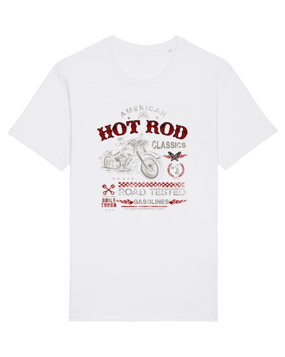 Tricou mânecă scurtă Unisex Rocker White