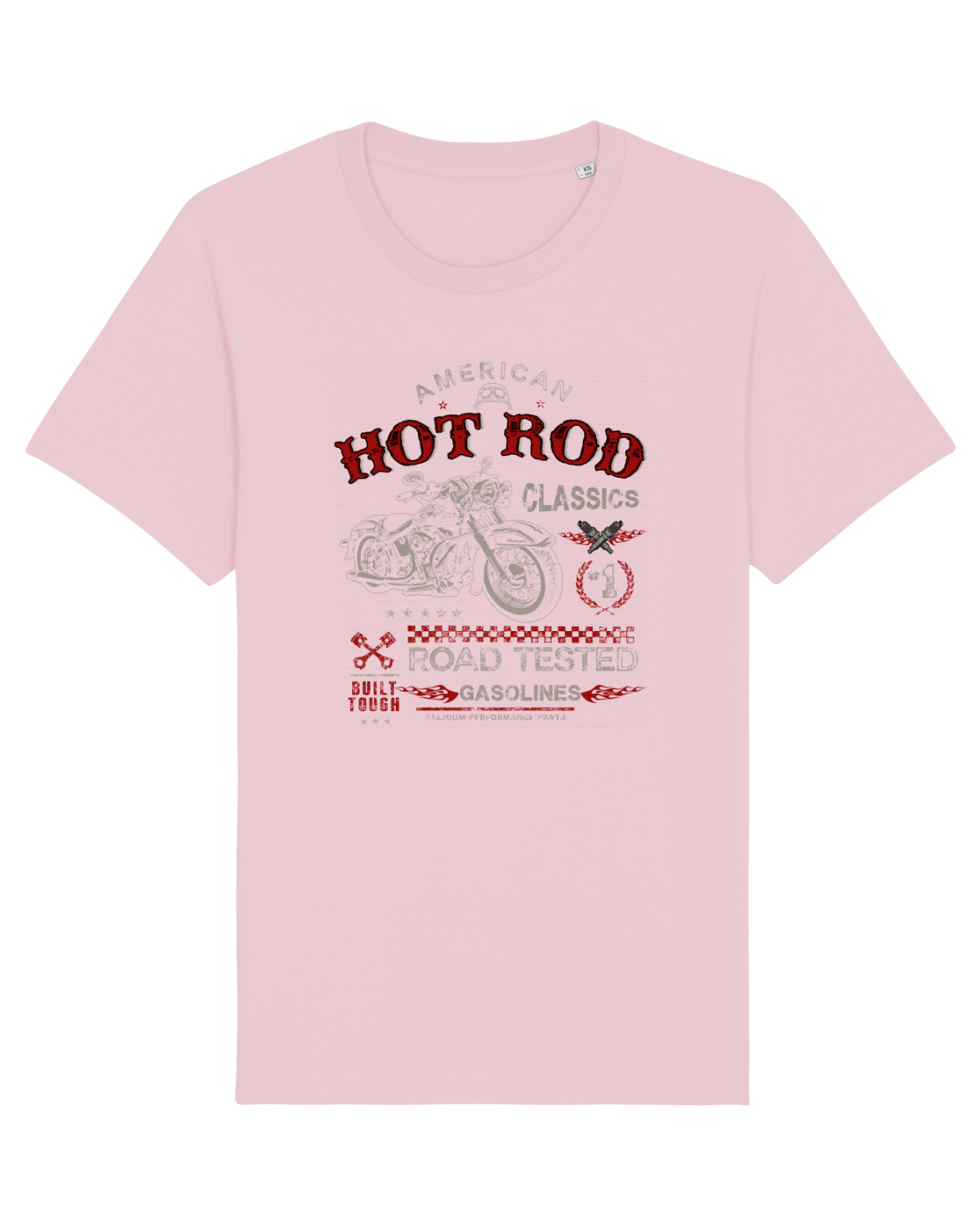 Tricou mânecă scurtă Unisex Rocker Cotton Pink