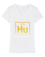HUSTLE Tricou mânecă scurtă guler V Damă Evoker