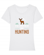 HUNTING Tricou mânecă scurtă guler larg fitted Damă Expresser