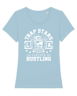 HUSTLE Tricou mânecă scurtă guler larg fitted Damă Expresser